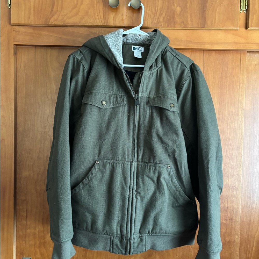 Duluth Women’s Fire Hose Green Hooded Jacket